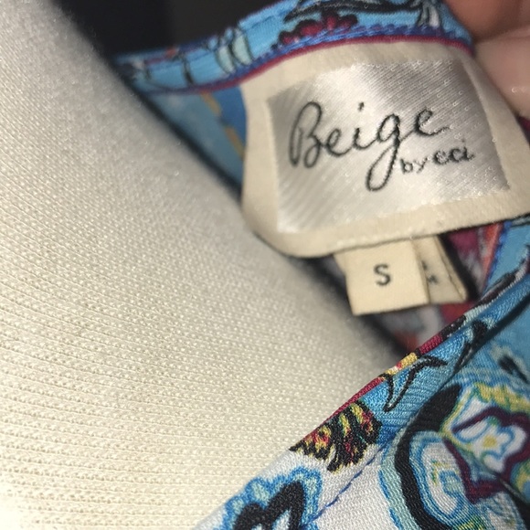 Beige by eci Size Small Cold Shoulder Floral Dress - Picture 4 of 4